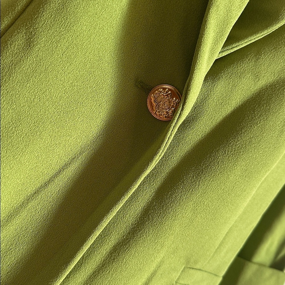 Soho Apparel Women’s Lime Green Chartreuse Blazer Jacket Small S NWT - Picture 5 of 8